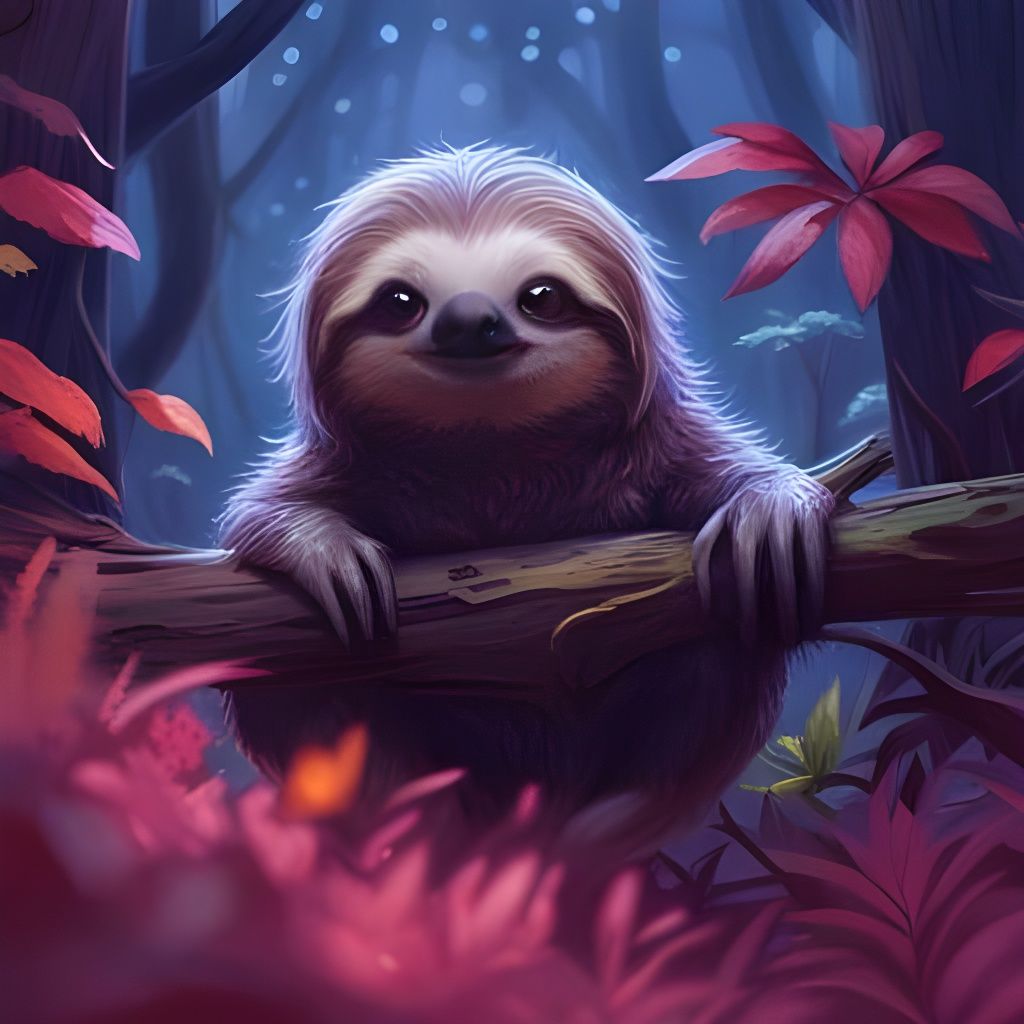 Moonlight Sloth-nata  by @Ria Hagane