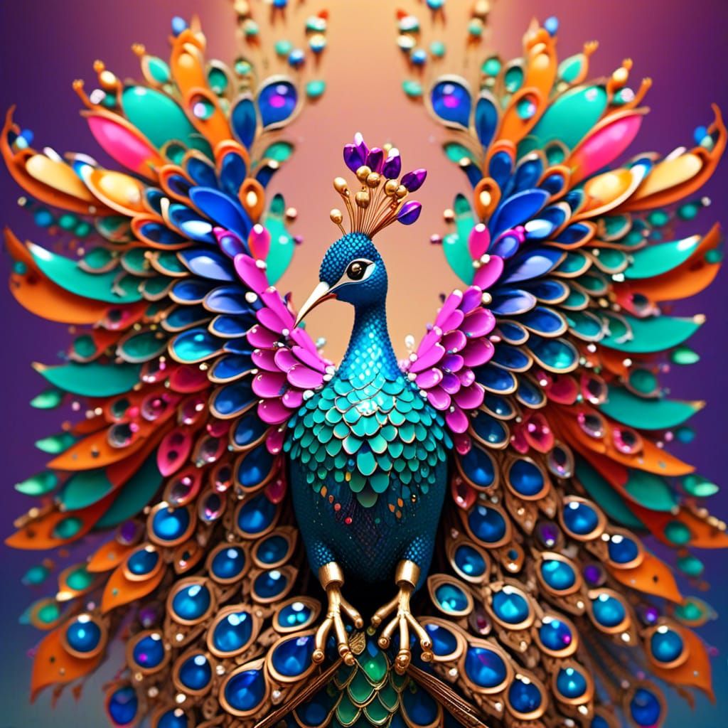 Jewelled Peacock
