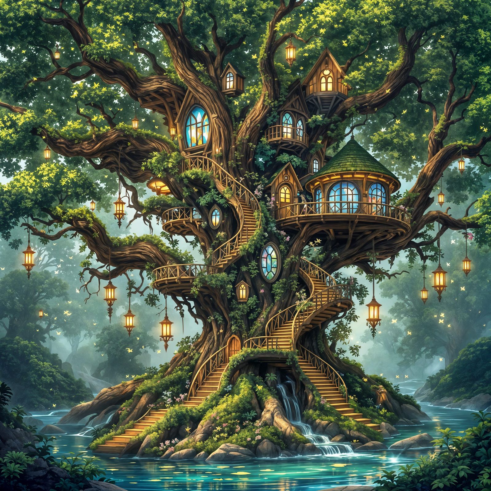 Whisperwood Haven  by @Artificial Artistry