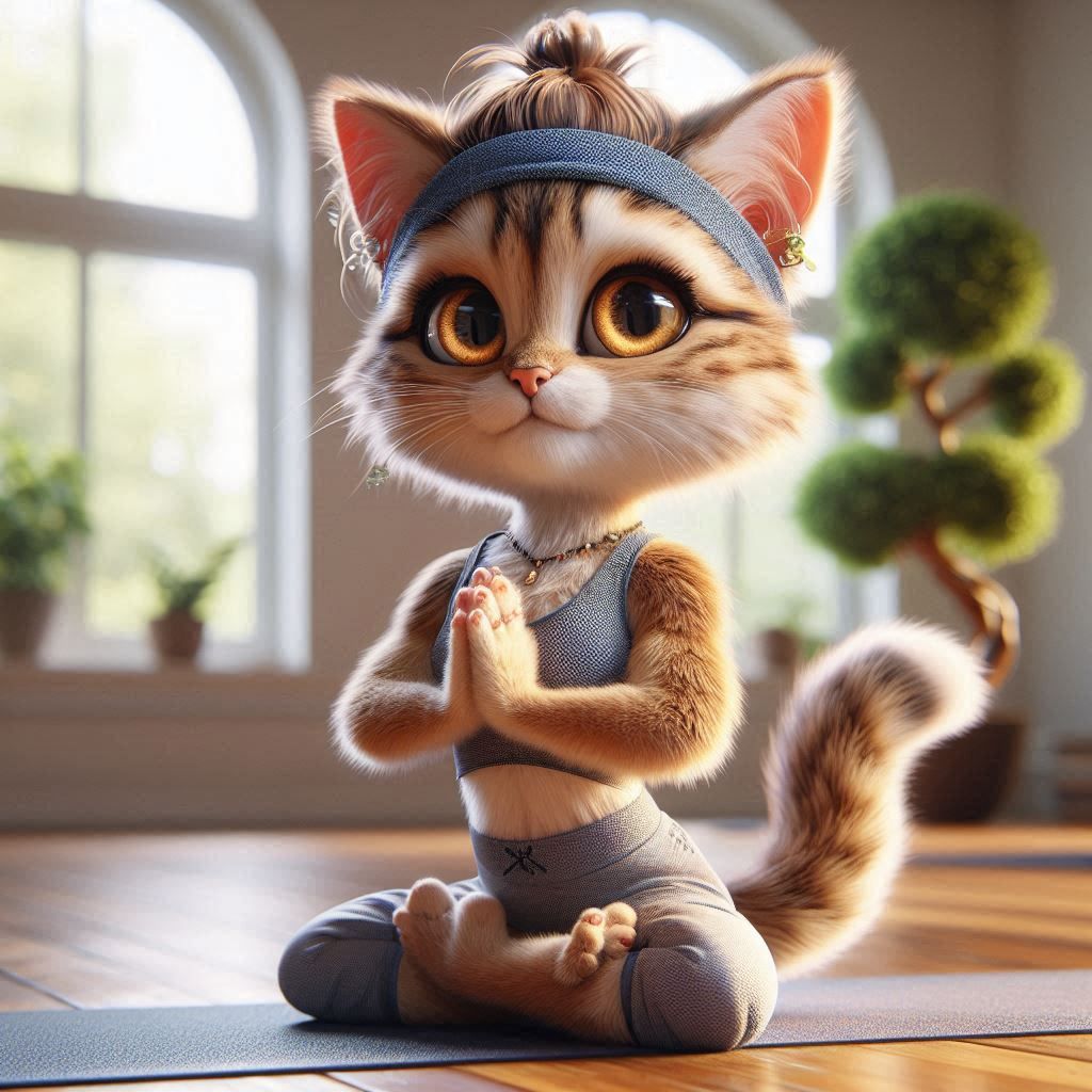 Millennial yoga cat 4