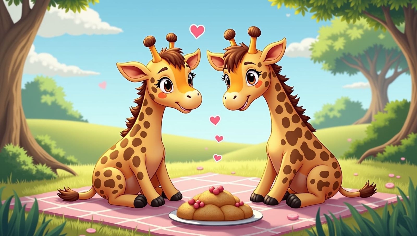 Giraffes Love Picnics