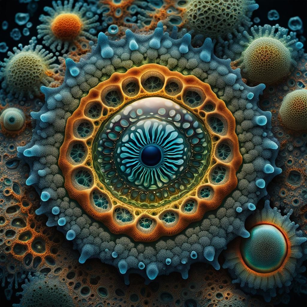 Beneath the Microscope’s Gaze 25 - AI Generated Artwork - NightCafe Creator