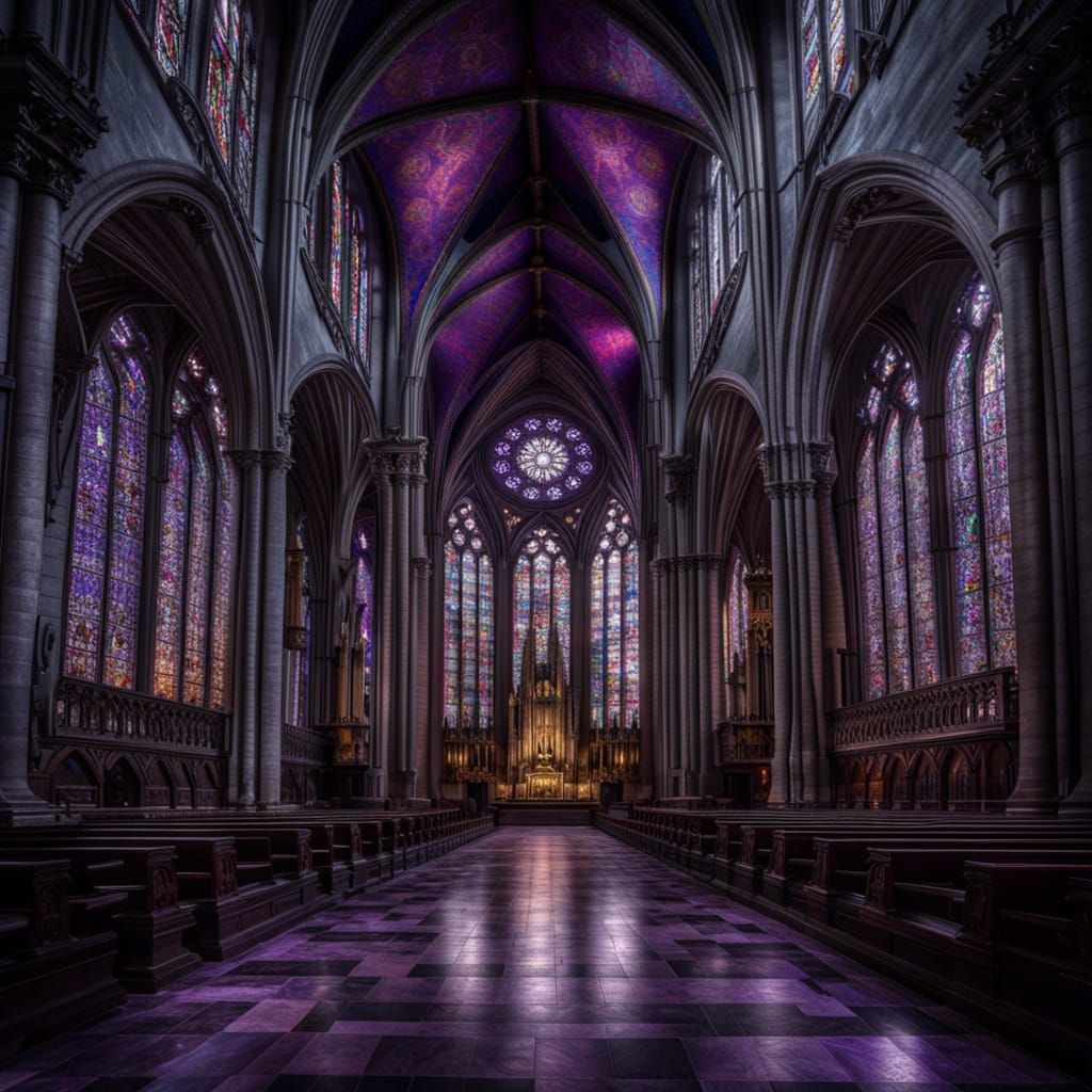 Every cathedral needs Purple  by @Bunnzo332