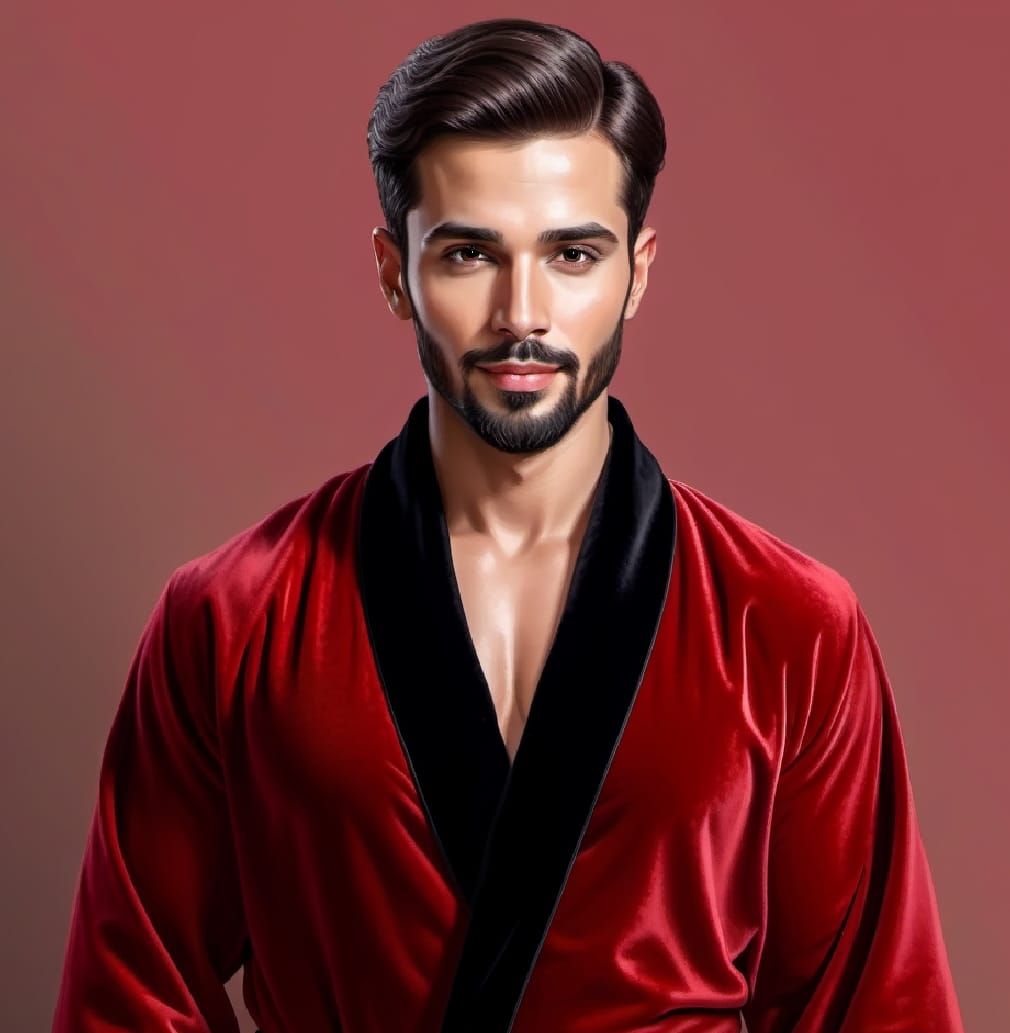 A handsome bearded man