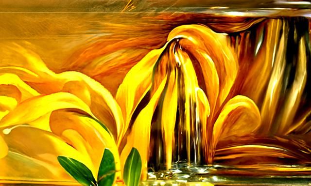 liquid gold waterfall