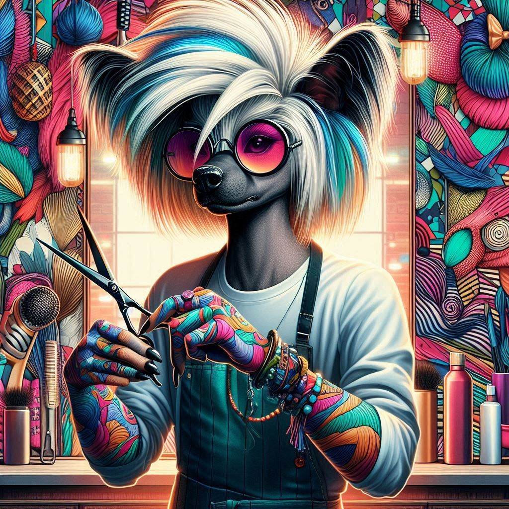 Chinese Crested Hairstylist