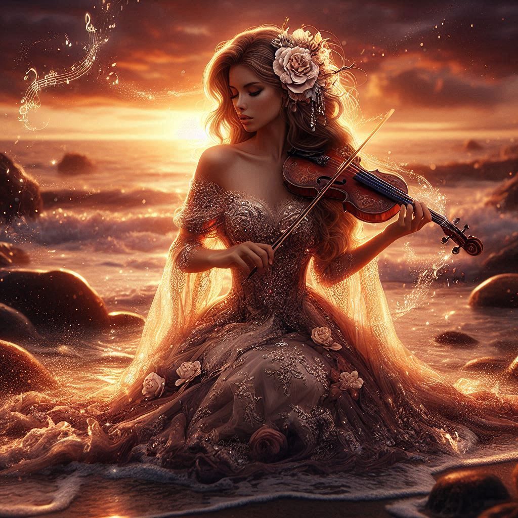 Sunset violin