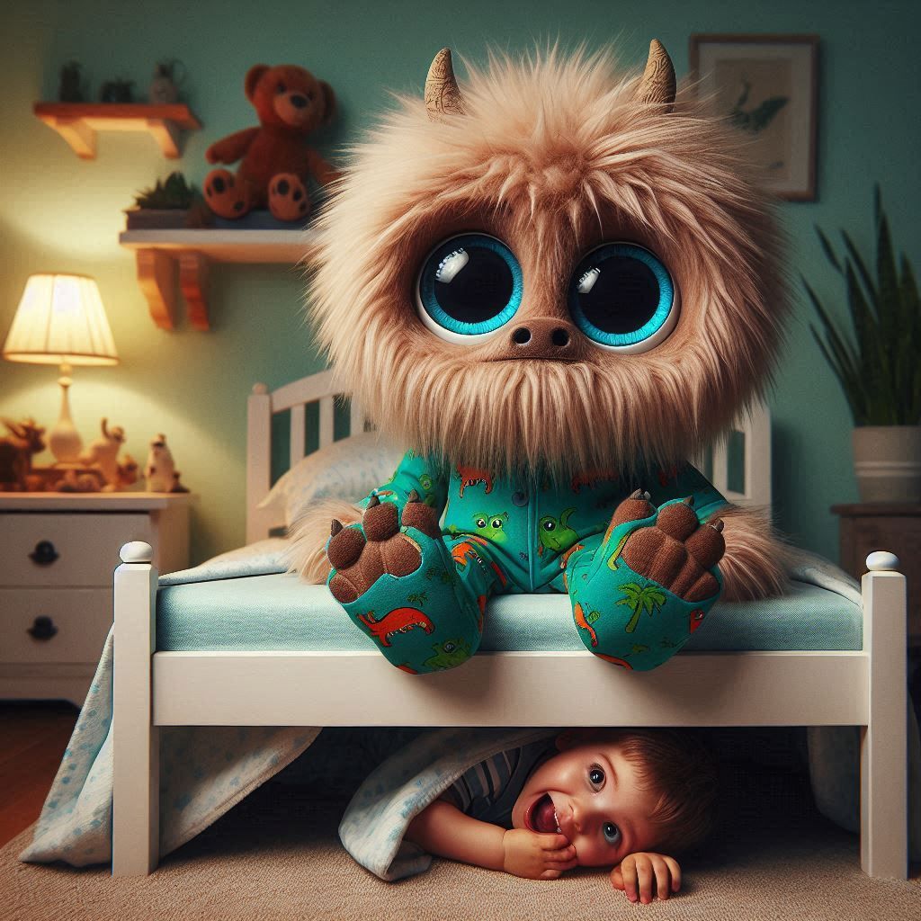 Can't sleep... afraid there's a kid under the bed