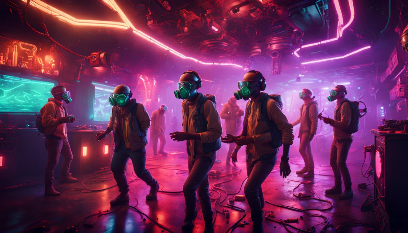 Cyberage Radio - Lab Tech Rave v03 - AI Generated Artwork - NightCafe ...