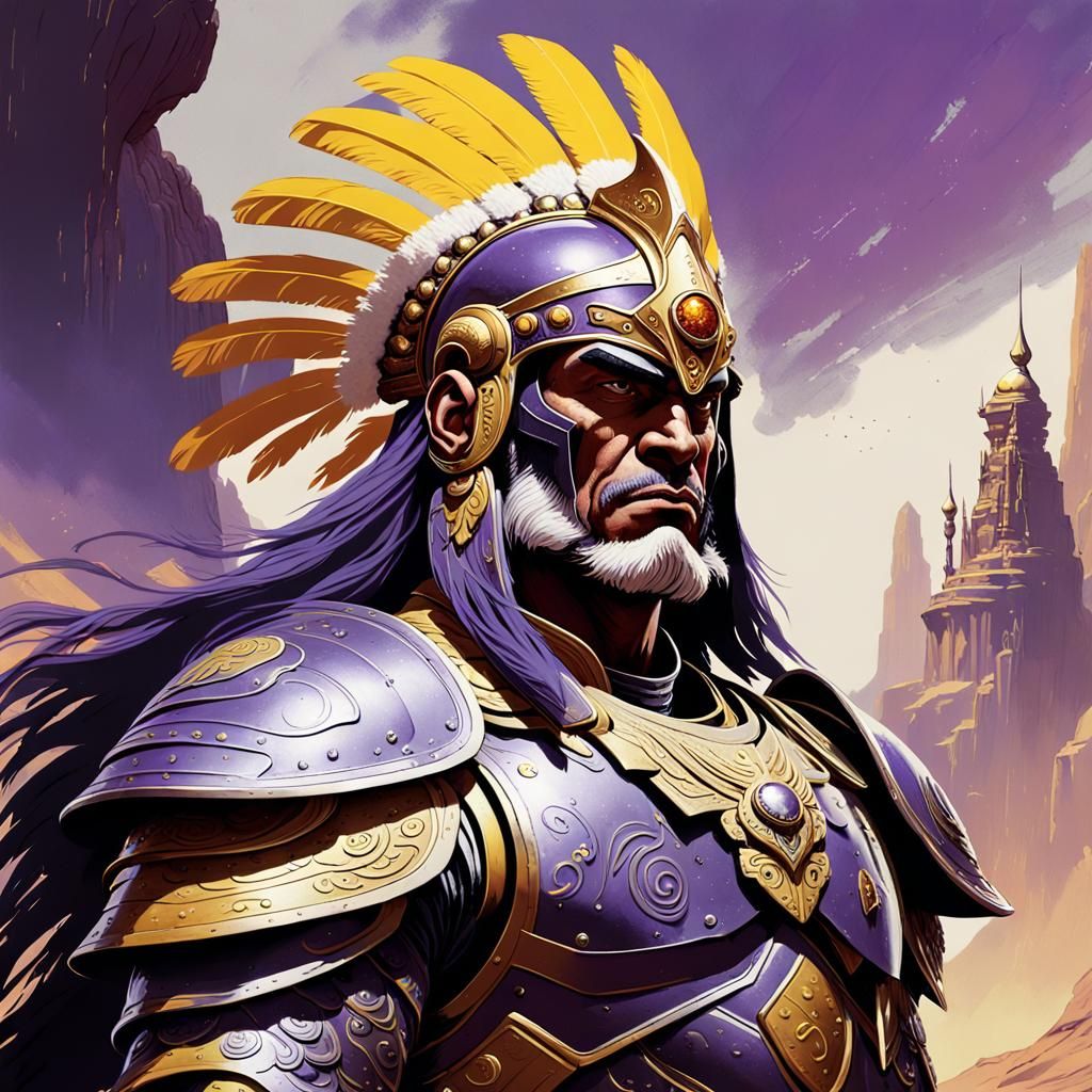 Vulcan war chief purple yellow. Kron^ chook