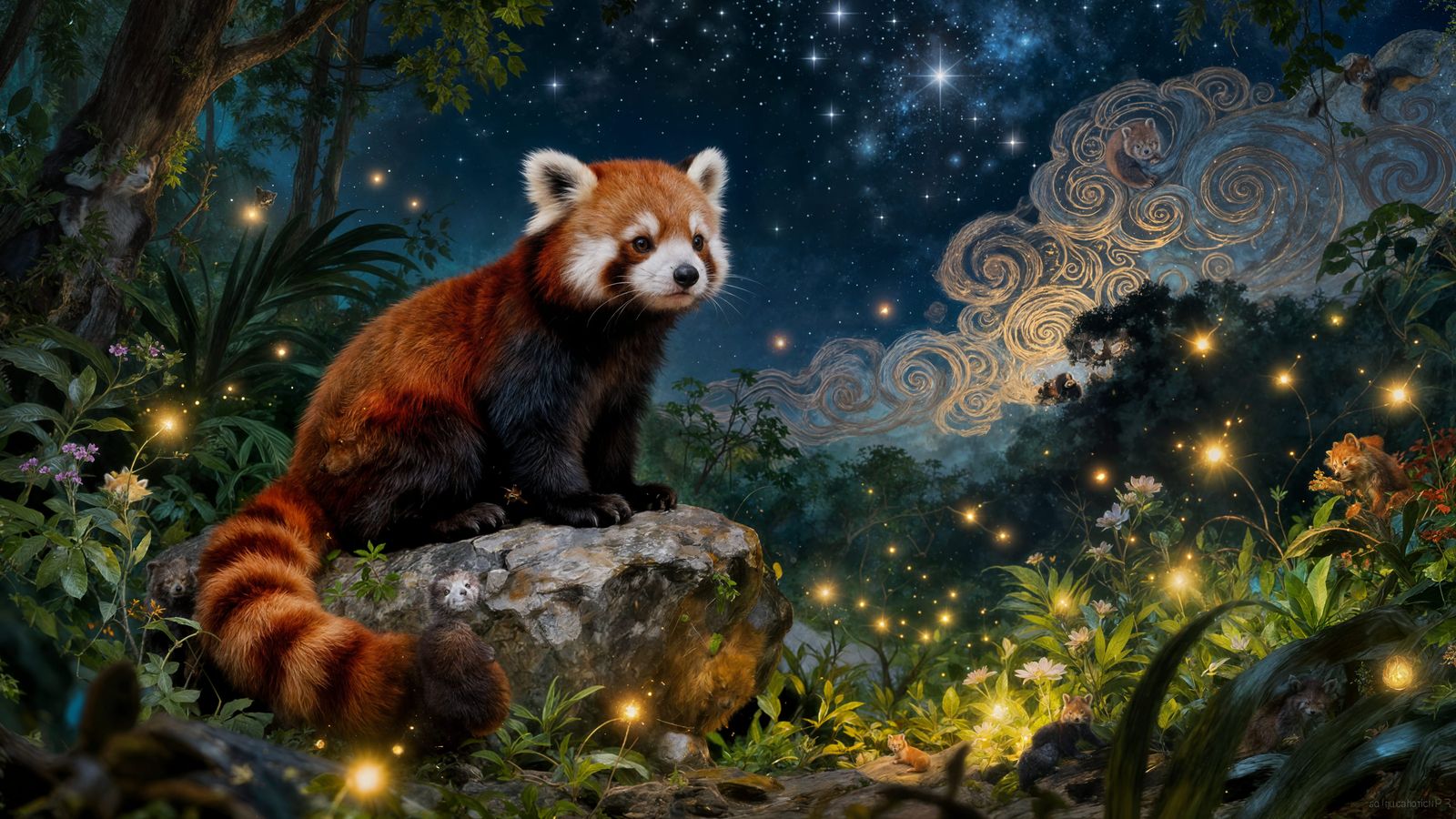 red panda  by @skeller