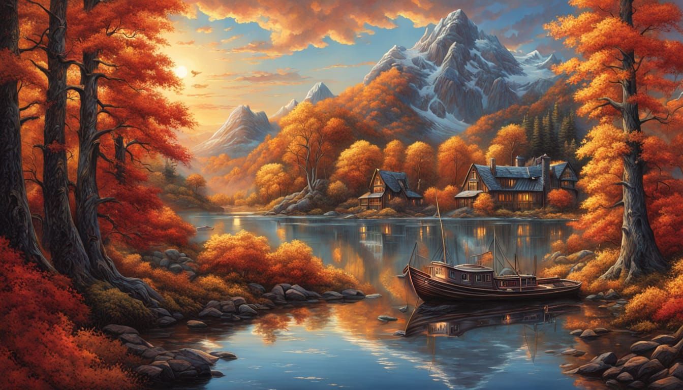 Fantasy Landscape  by @AlfredaH