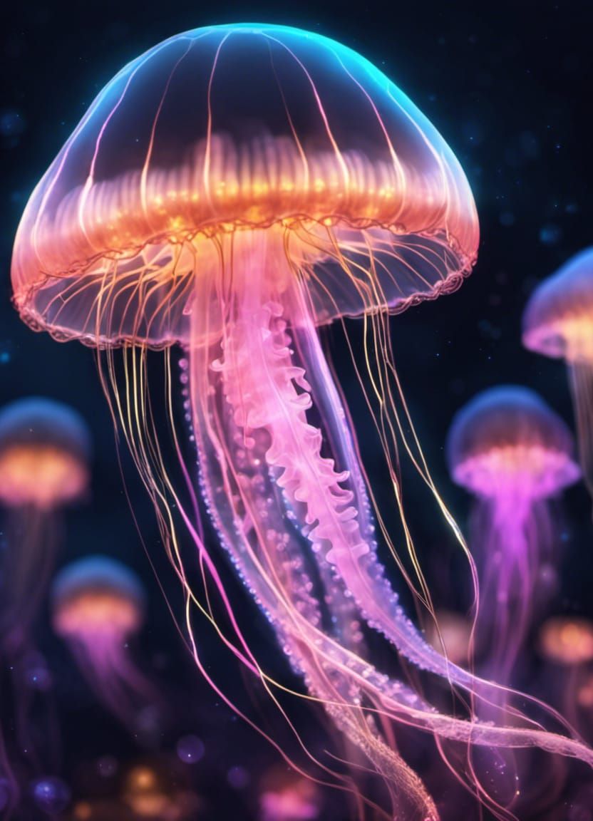 Jellyfish - AI Generated Artwork - NightCafe Creator