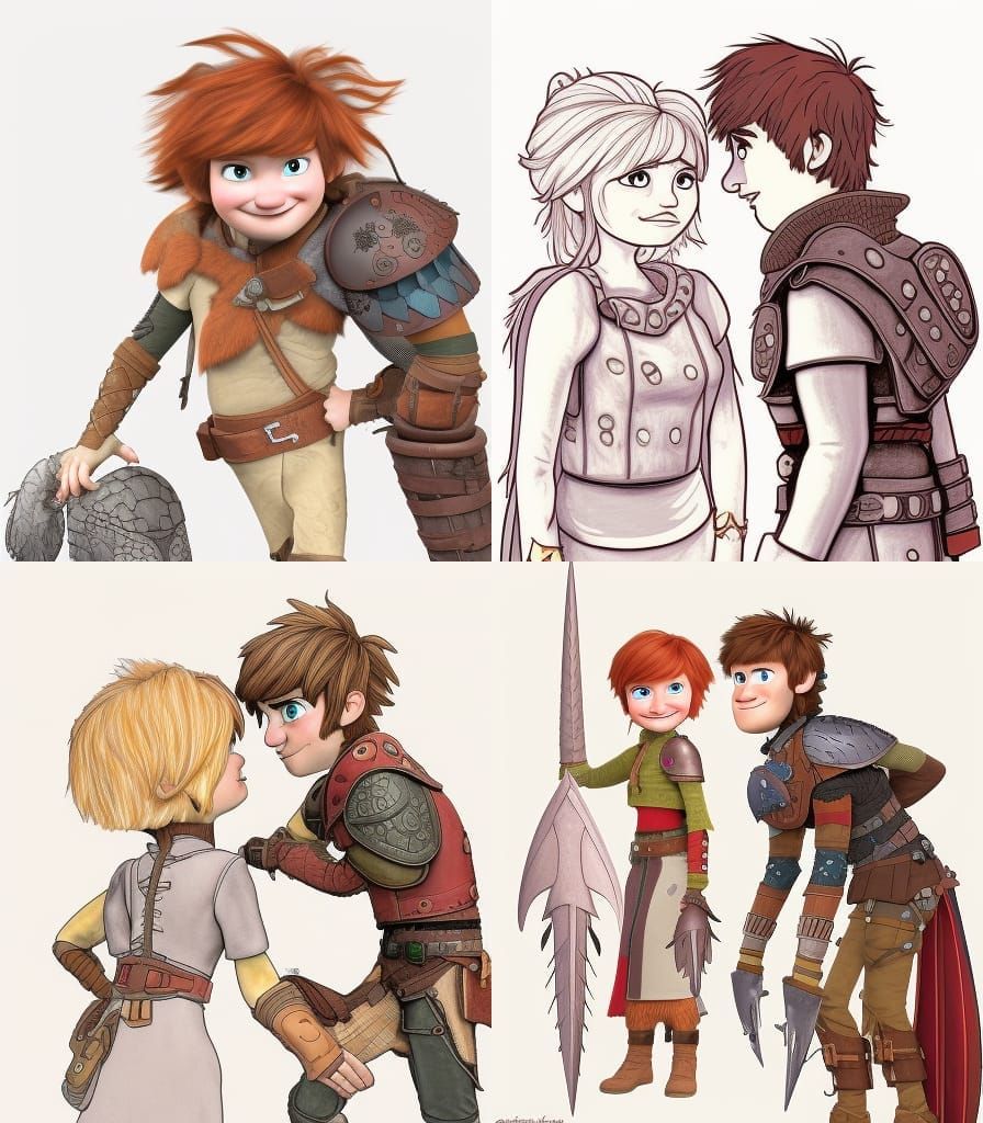 How to train your dragon, hiccup haddock, Astrid hofferson, ...