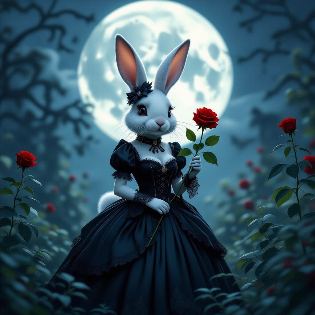 A gothic rabbit   by @niles cc lover