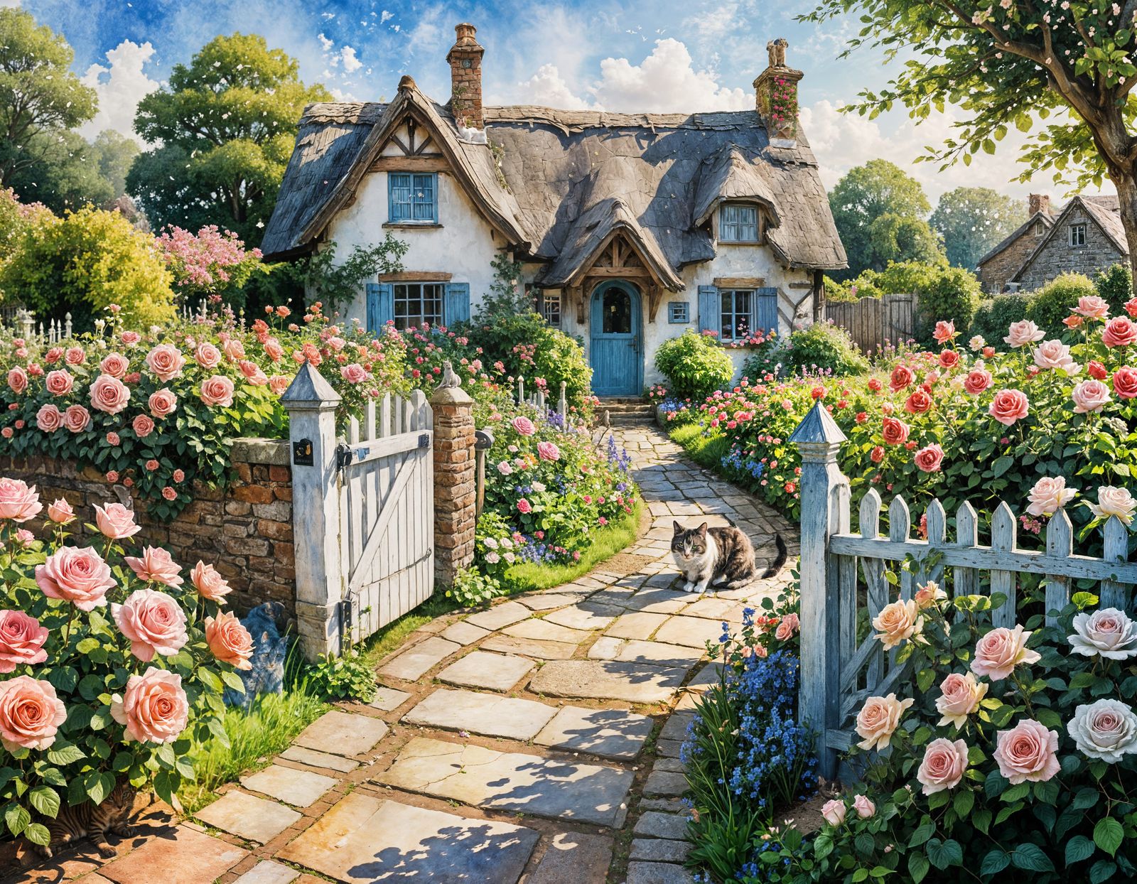 English cottage and garden  by @LouR
