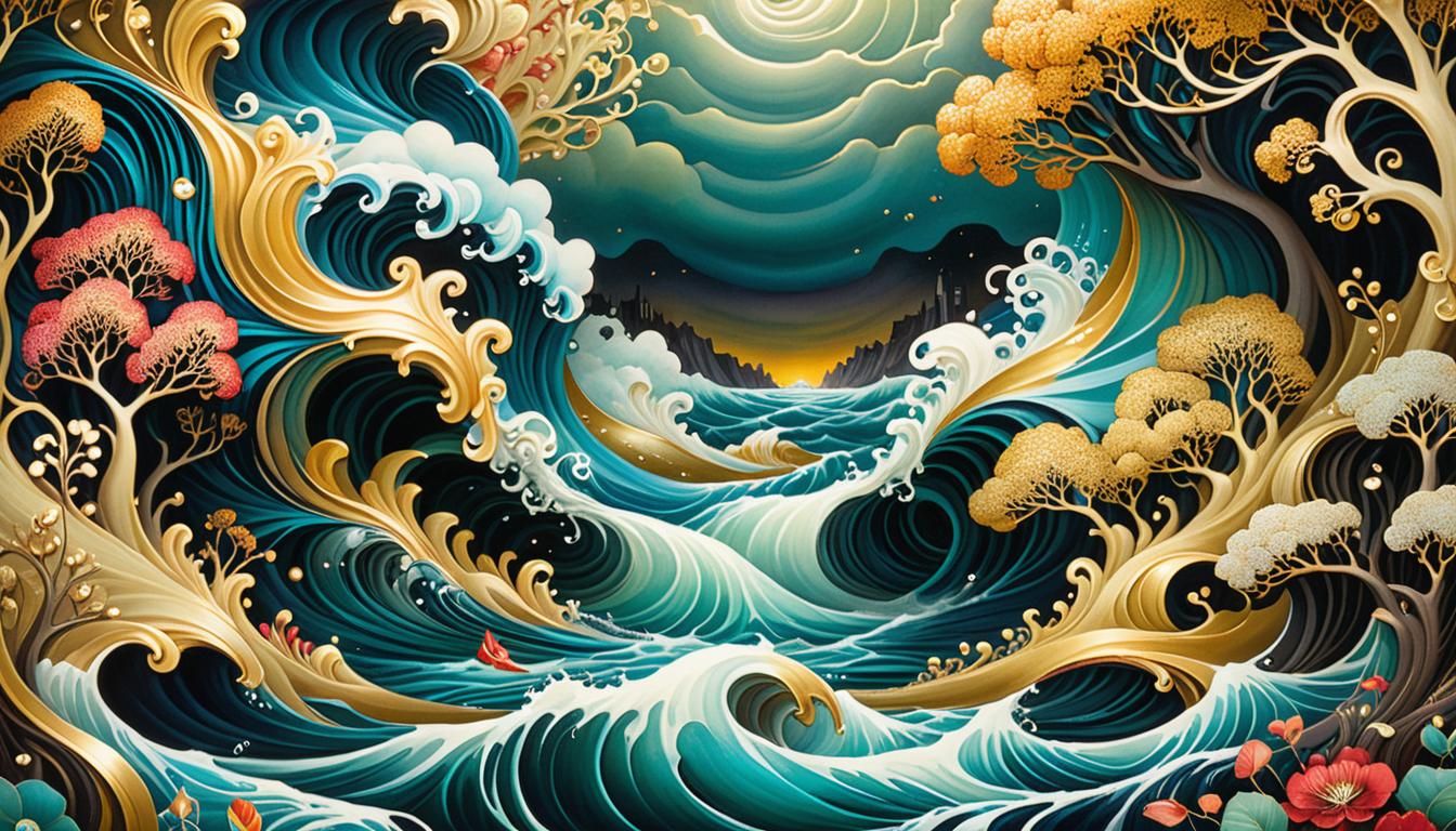 Watercolor Waves