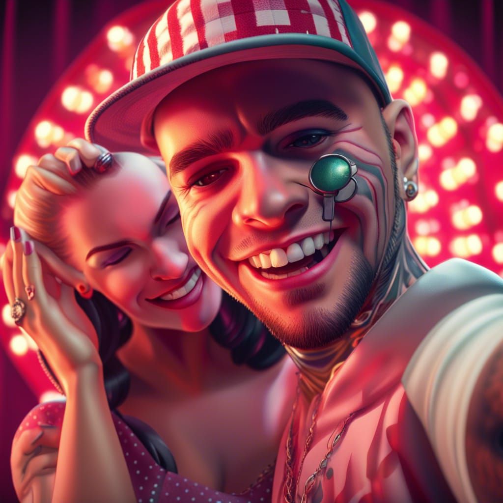 Adam 22 Crying while Cheating Wife Takes selfie while grinning in pin up  outfit m Cinema 4D intricately detailed dynamic lighting - AI Generated  Artwork - NightCafe Creator