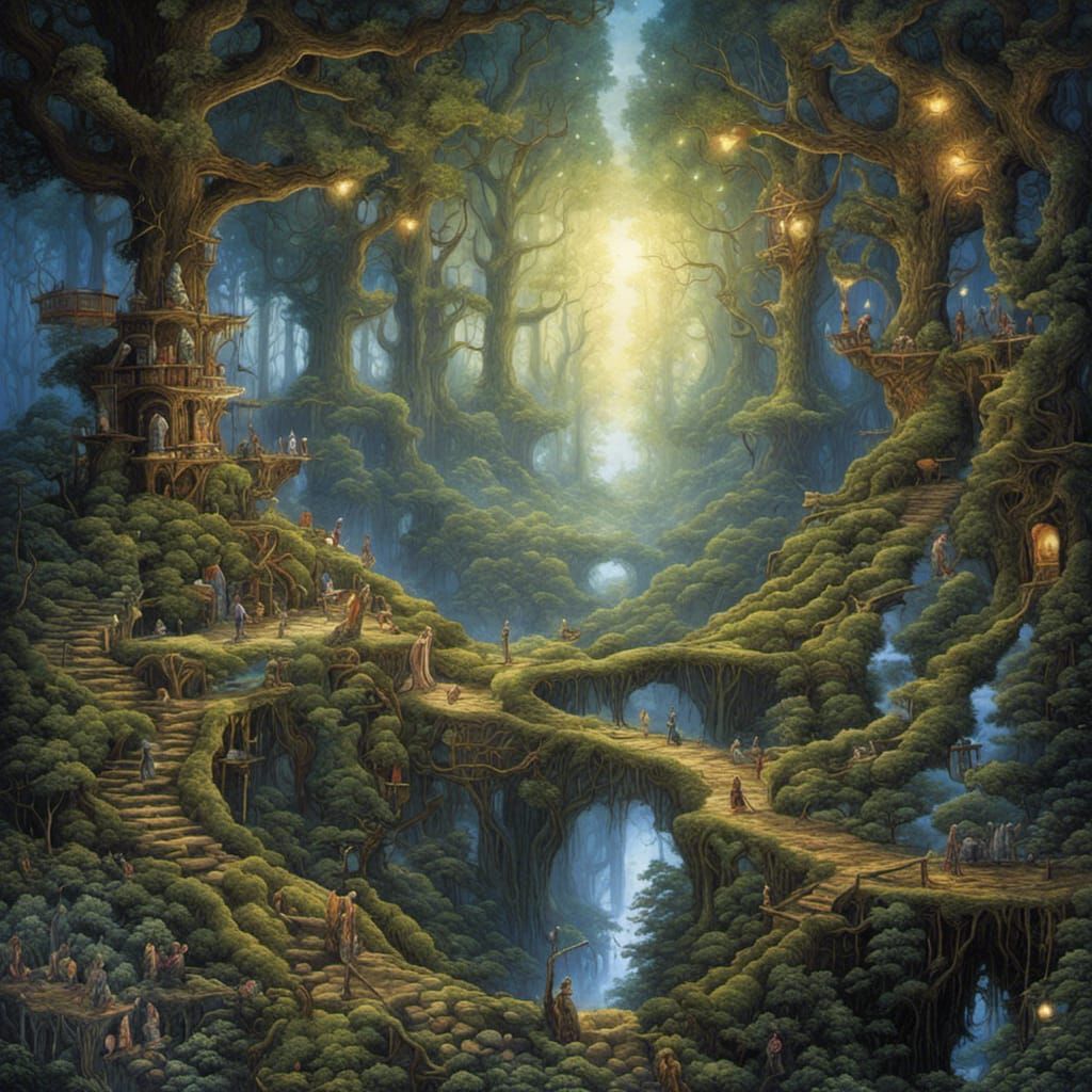 Enchanted Forest - AI Generated Artwork - NightCafe Creator