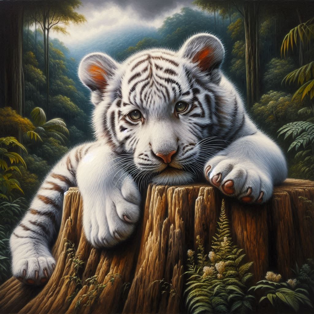 Resting those playful paws