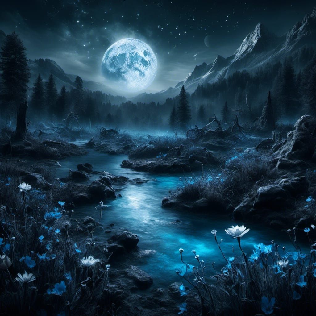 Blue Moon  by @MoonWise Artistry 