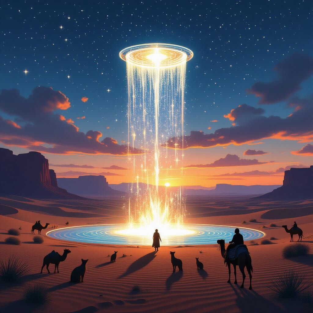 Oasis of the Cosmos  by @The Eraser