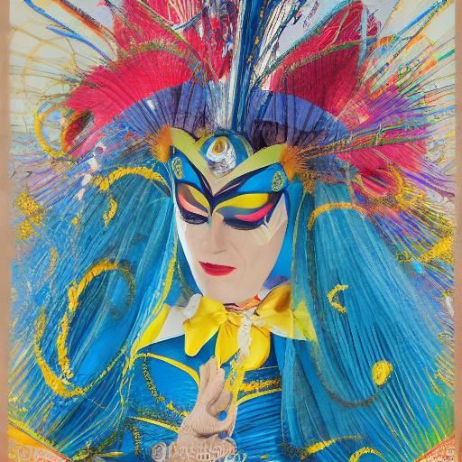 The Phantom of the Opera. His large black cape covered with stars covers the stage. Black smoke. The red velvet curtains are on fire. A clim...