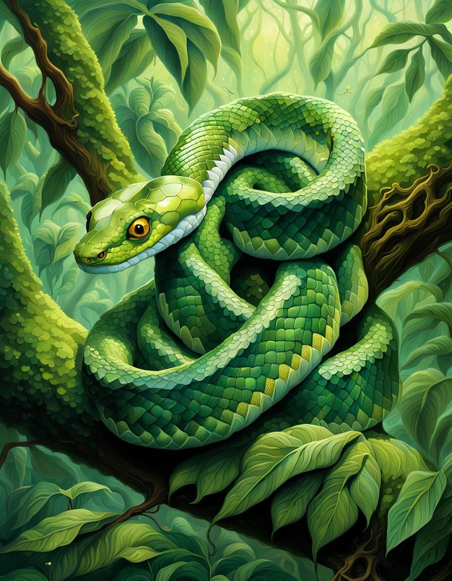Green 💚 Tree Snake