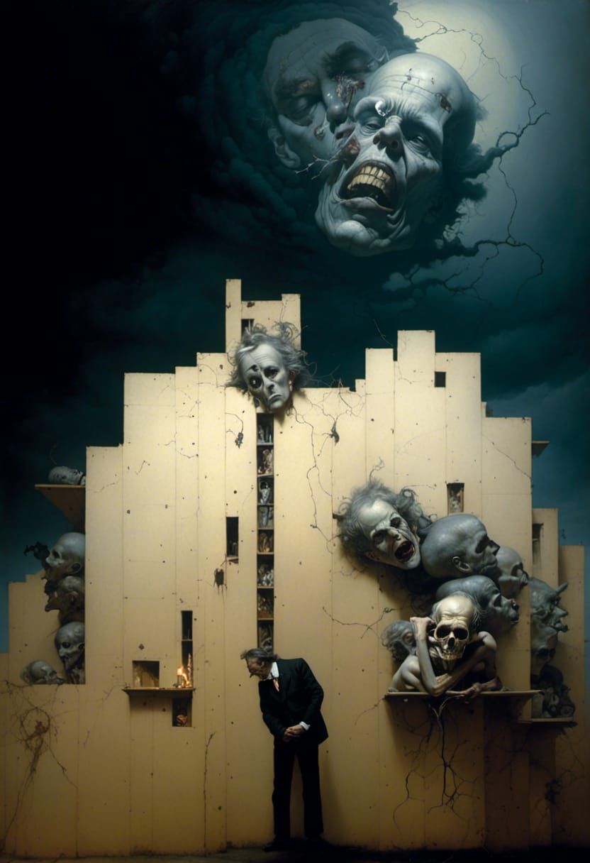 Dramatic Tornado LoRA Illustration