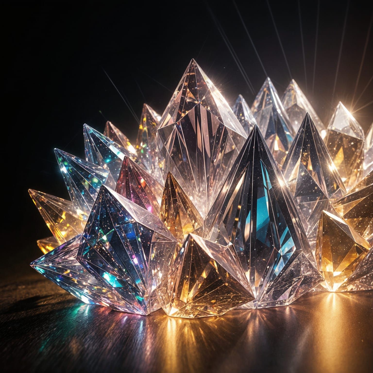 Crystal light is shinning through a prism, mesmerizing realistic, cinematic lighting   by @Paul Snipes