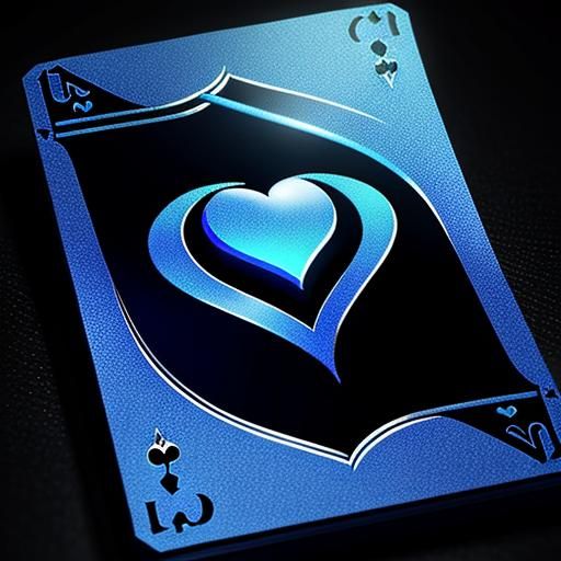 blue Heart deck of cards
