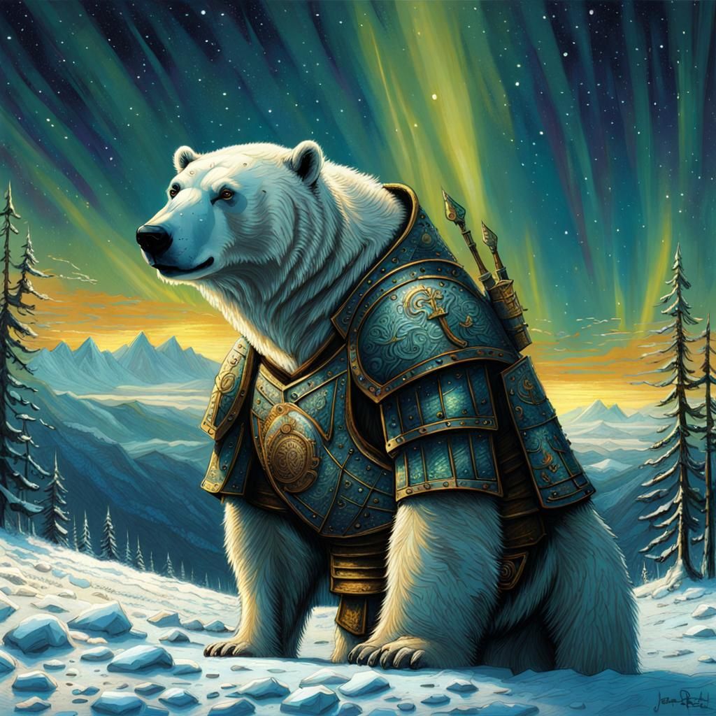 Iorek Byrnison from The Golden Compass AI Generated Artwork NightCafe Creator