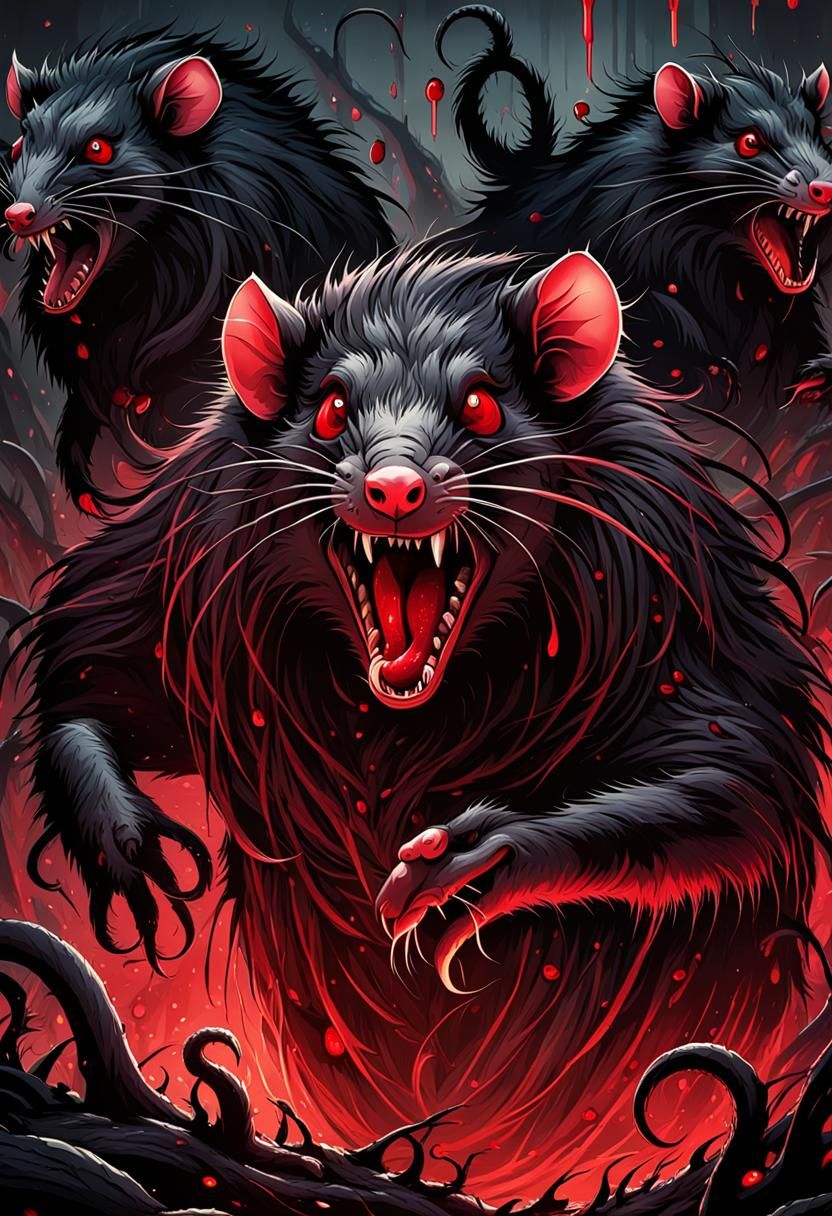 Creepy Rats - AI Generated Artwork - NightCafe Creator