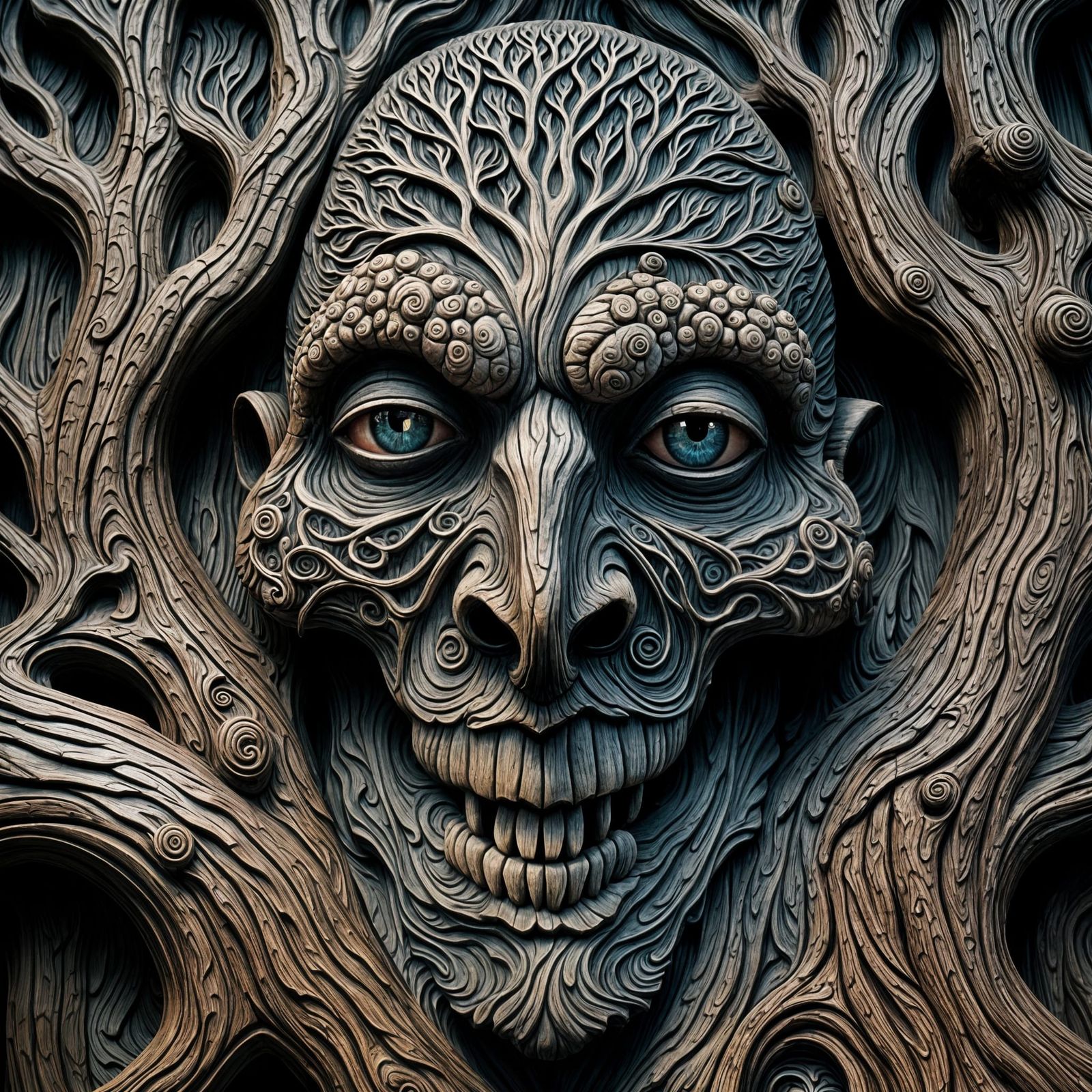 Sinister Wood Caving