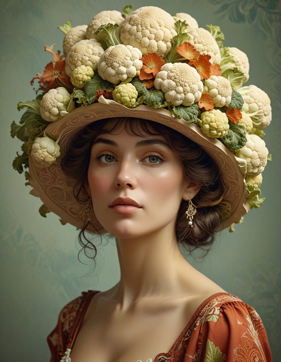 cauliflower headwear  by @Jake Blues