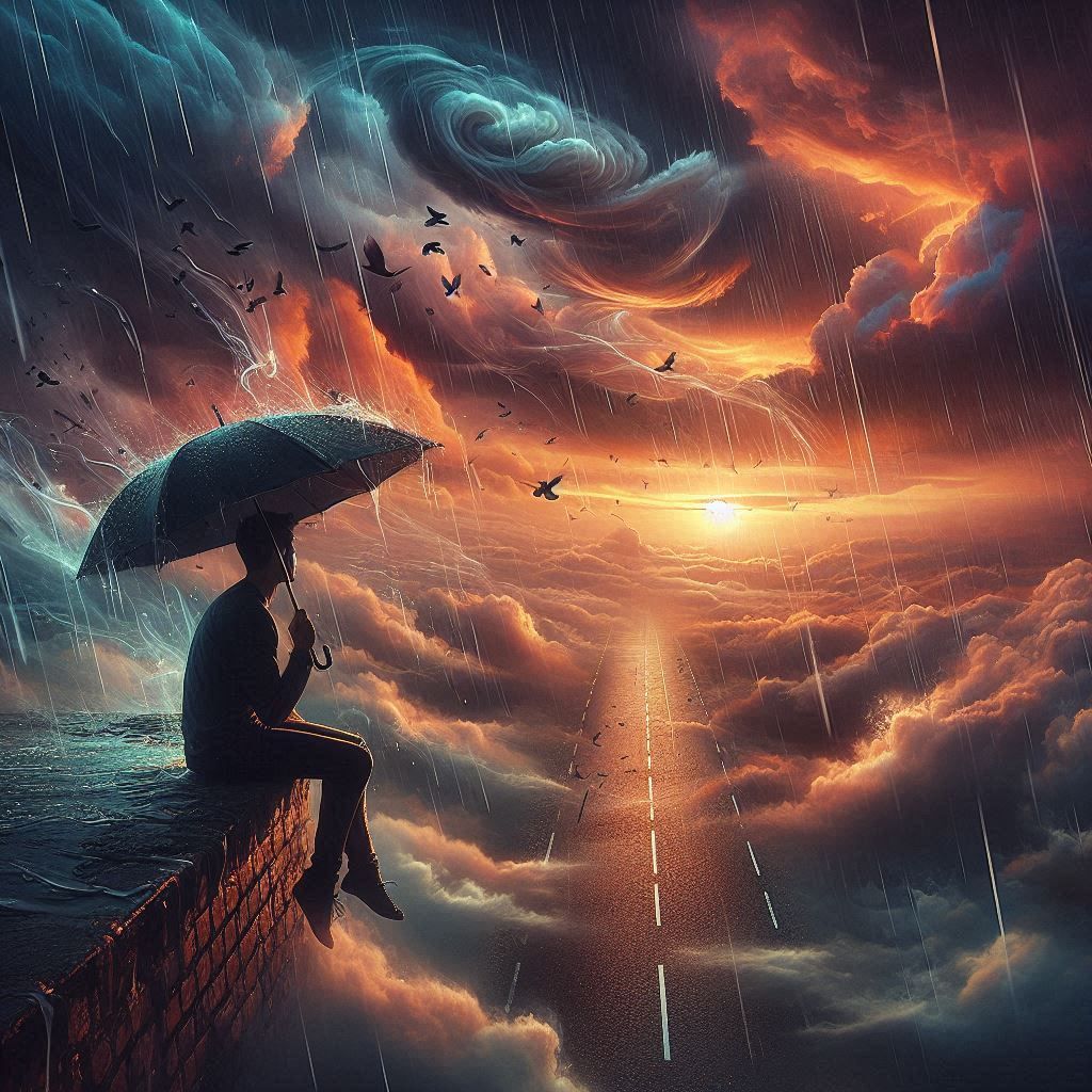 I feel the wind and I taste the rain, never in my mind, to cause so much pain