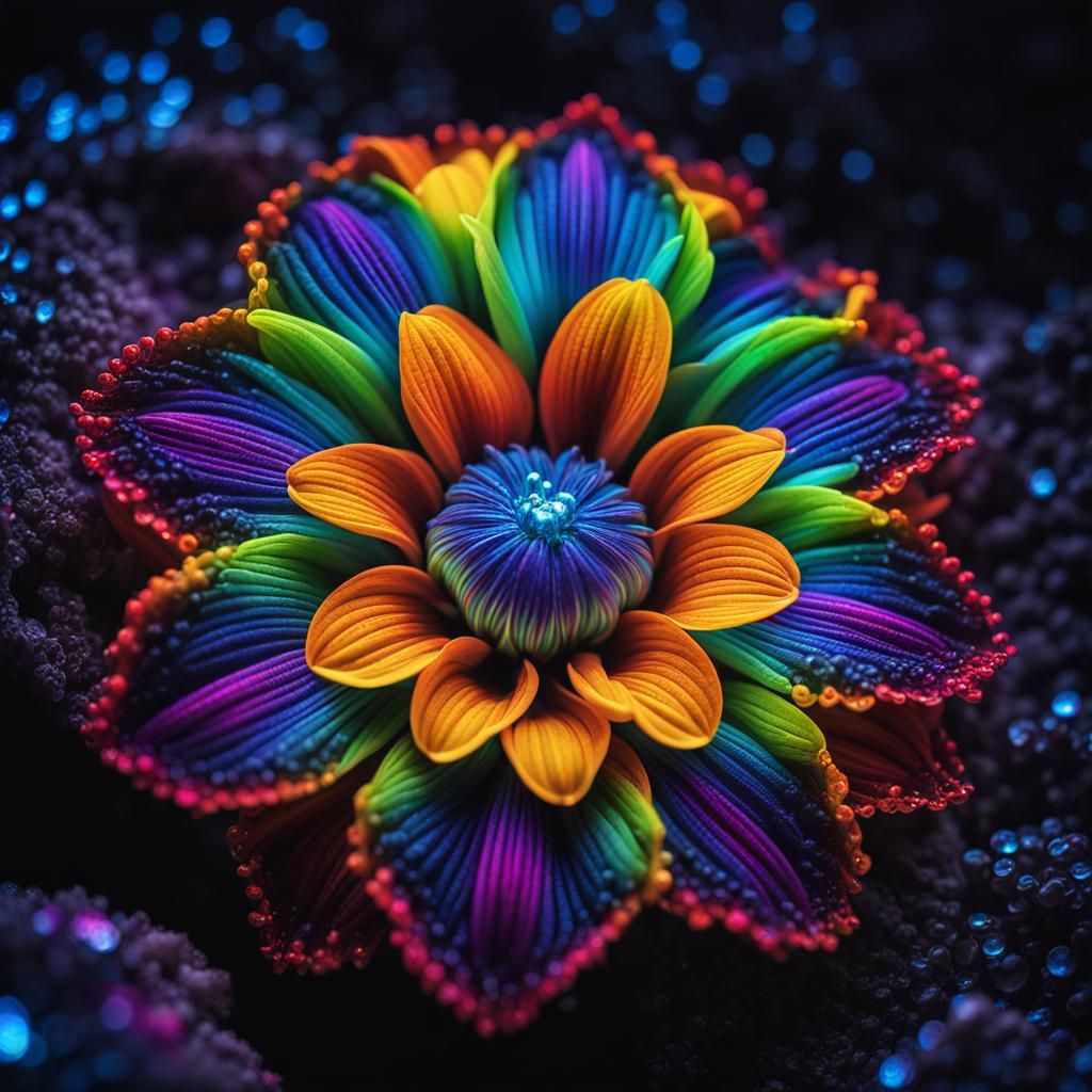 Rainbow flower