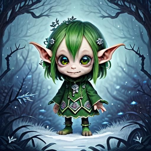 Chibi Forest Elfling - AI Generated Artwork - NightCafe Creator