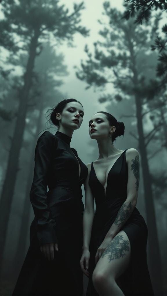 bare thigh through the fog / petals inked on frozen skin / breath tastes like eclipse