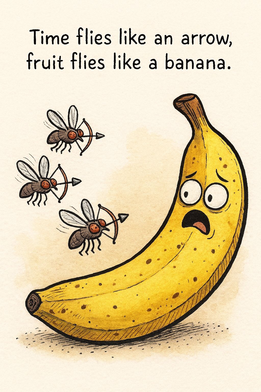 Time flies like an arrow, fruit flies like a banana