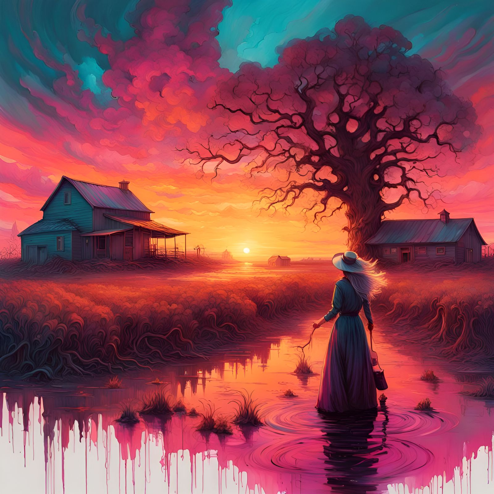 Unusual sunset
