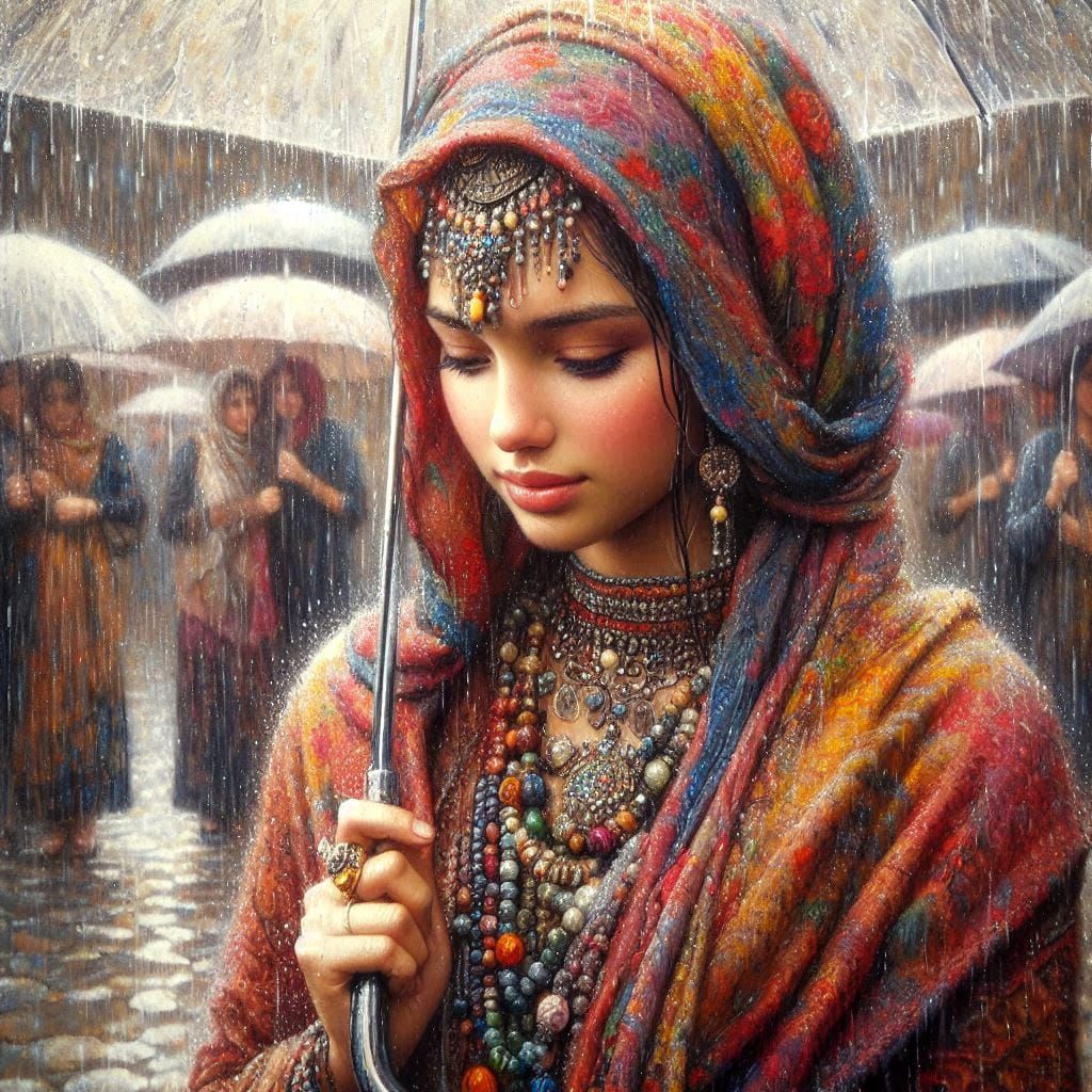 Jewels of the Rain: Tradition shines through weather  by @Artless