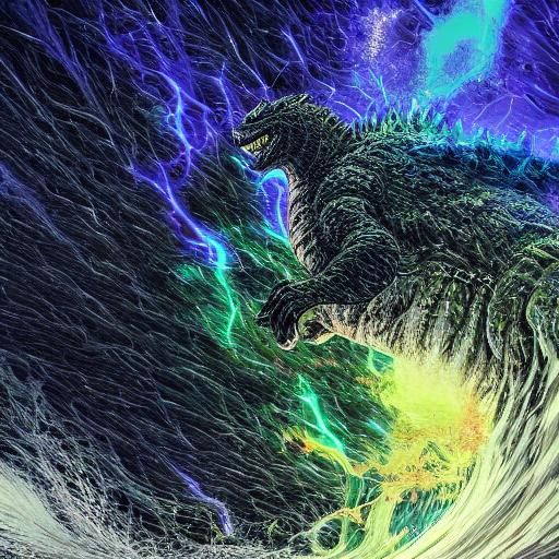 Godzilla - AI Generated Artwork - NightCafe Creator