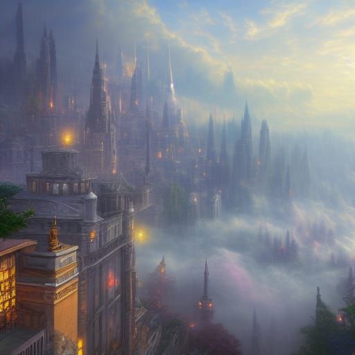 City in the clouds