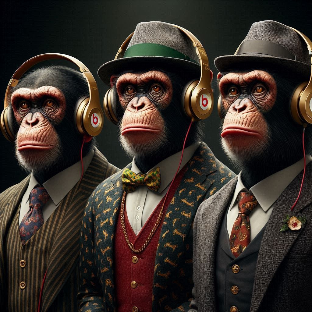 Three chimps