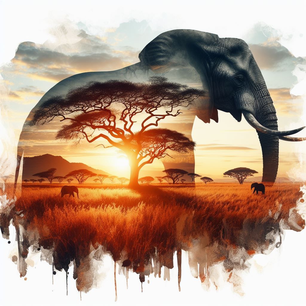 Elephant in the Savannah