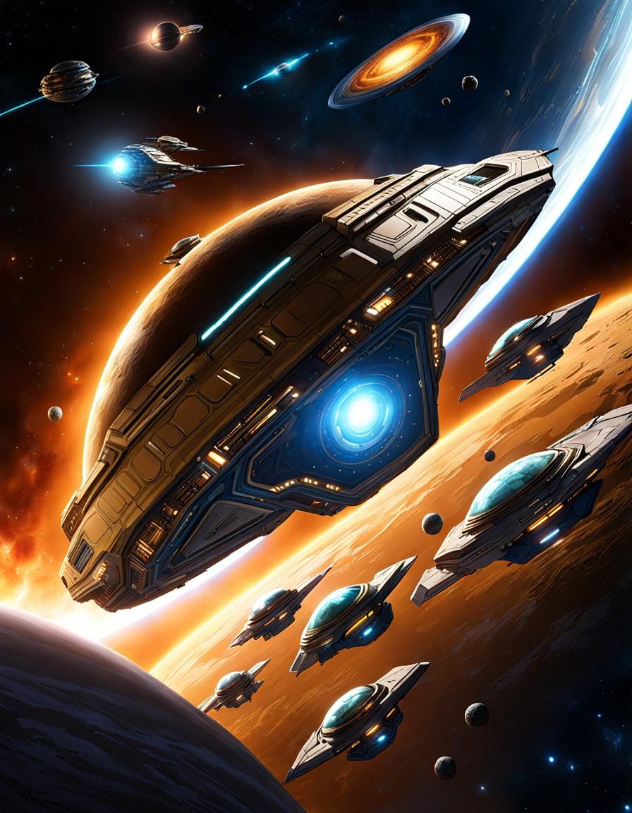 Alien Attack Fleet  by @Sean Wanderer