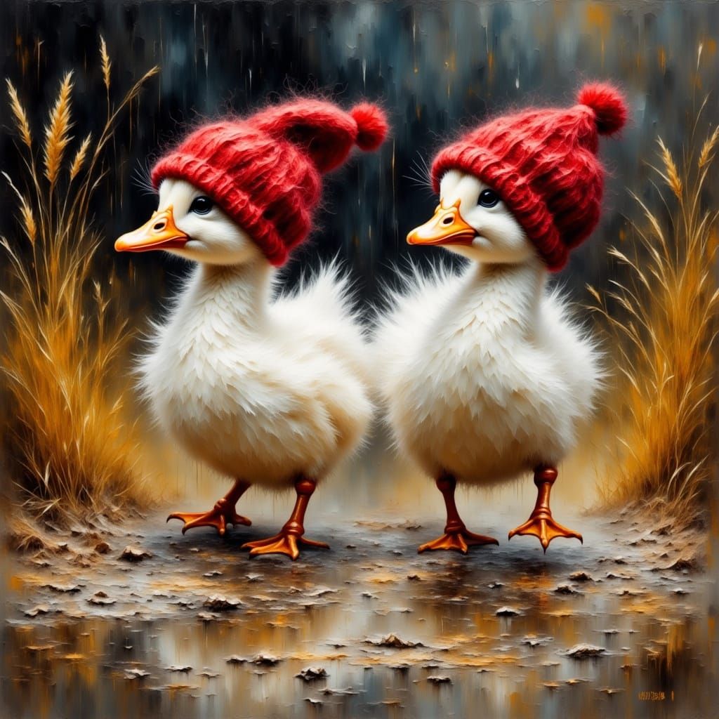 How can you not laugh at ducks in beanies?  by @CandsL