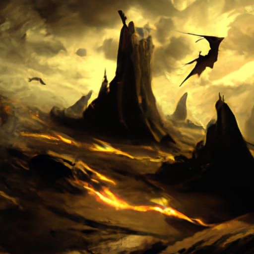 Electrified Cat in Digital Matte Painting Style