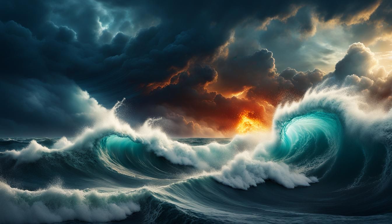 The power of the ocean   by @Carina - manifesting artworks